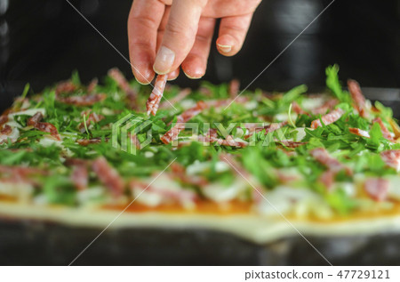 Pizza Making process 47729121