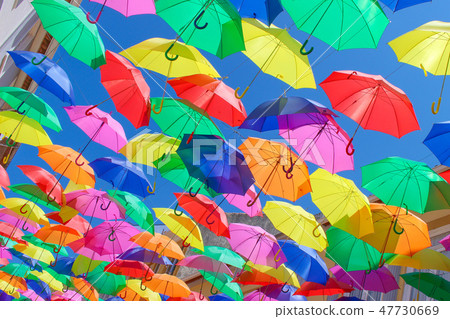 Colorful umbrella Portugal · ageda 47730669
