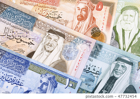 Jordanian Dinar, a business background Jordanian Dinar, a business background 47732454