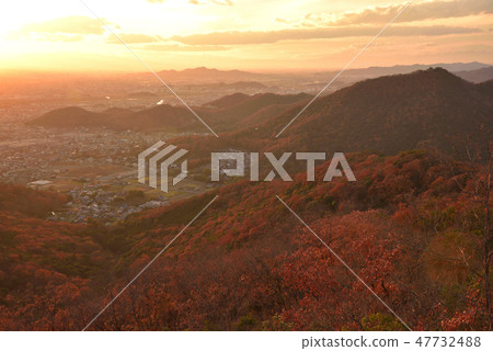 Sunset from Large Oyama in late autumn 47732488