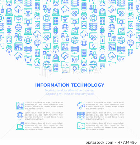 Information technology concept Information technology concept 47734480