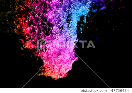 Colorful bubbling water background. 47736484