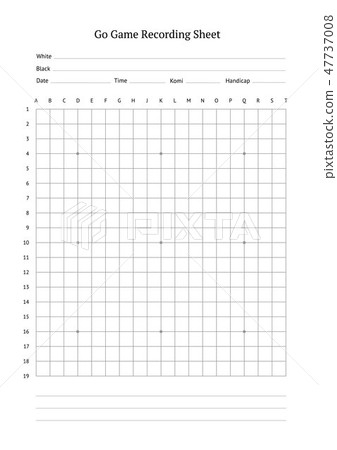 Vector template of empty 19 by 19 goban grid Vector template of empty 19 by 19 goban grid 47737008