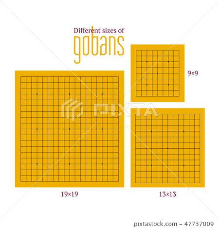 Vector illustration of empty gobans Vector illustration of empty gobans 47737009