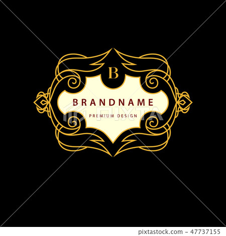 Elegant Business logo. Monogram design template Elegant Business logo. Monogram design template 47737155