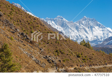 Everest, Lhotse and Ama Dablam summits. 47737510