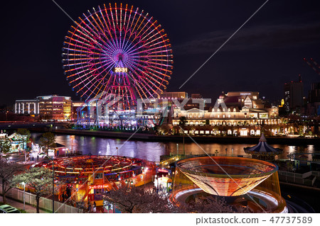 Night view of Yokohama Minato Mirai Night view of Yokohama Minato Mirai 47737589