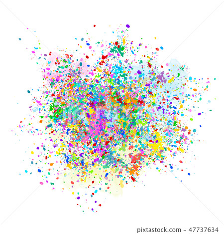 Multi-colored vector background of colorful drops 47737634