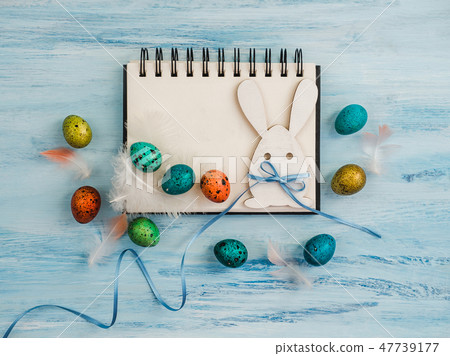 Easter eggs painted, notebook page 47739177