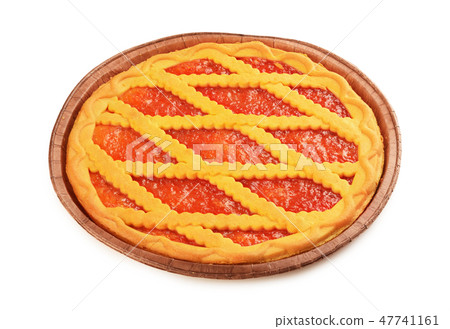 Cake with peach jam Cake with peach jam 47741161