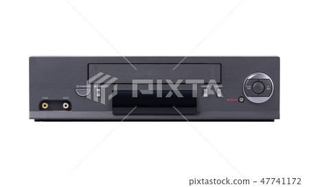 Old VHS video recorder 47741172