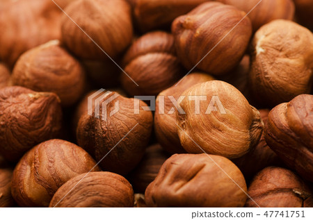 Hazelnut background 47741751