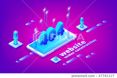 404 error web site page illustration 47742127