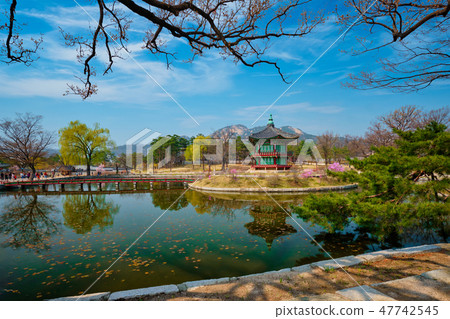 Hyangwonjeong Pavilion, Gyeongbokgung Palace, Seoul, South Korea Hyangwonjeong Pavilion, Gyeongbokgung Palace, Seoul, South Korea 47742545