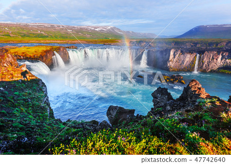 Godafoss waterfall on Skjalfandafljot river 47742640