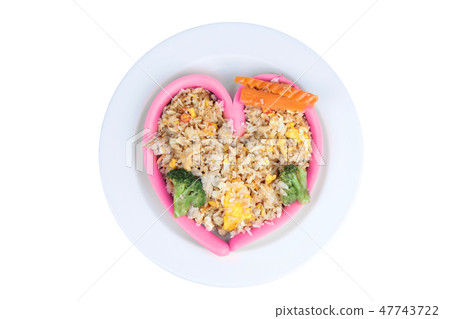 Isolated of pink sausage with pork Isolated of pink sausage with pork 47743722