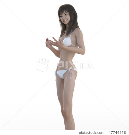 女性解剖肌肉3DCG例證材料 女性解剖肌肉3DCG例證材料 47744358
