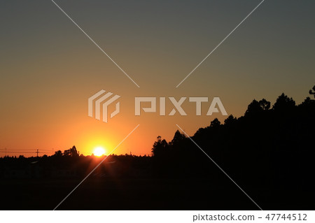 日落晚上風景風景 日落晚上風景風景 47744512
