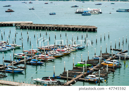 Pattaya city pier port parking at Bali hai pier Pattaya city pier port parking at Bali hai pier 47745592