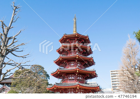 Kanagawa Prefecture Kawasaki Daishi (Heikenji) octagonal five-storied pagoda 47746194