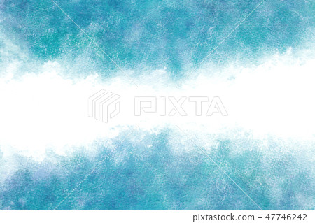 水波藍色夏天水彩背景 47746242