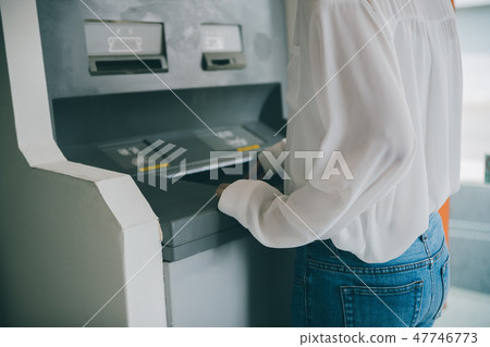atm, female, lady 47746773