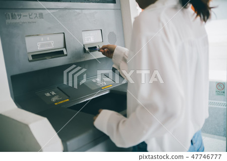 atm, female, lady 47746777
