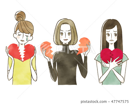 破碎的心 - 女性 47747575