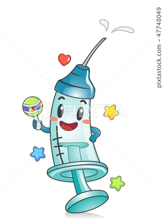 Toddler Syringe Mascot Vaccine Illustration Toddler Syringe Mascot Vaccine Illustration 47748049
