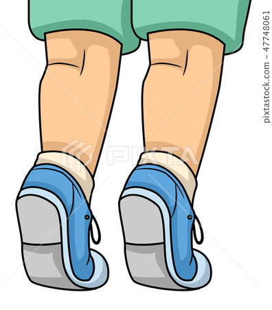 Toddler Feet Kid Tip Toe Illustration - Stock Illustration [47748061 ...