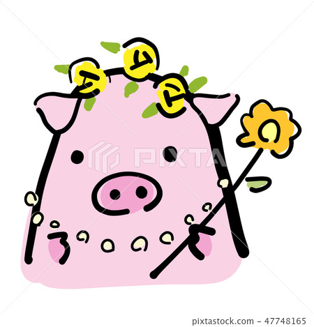 豬肉家庭矢量素材農曆新年的春節 47748165
