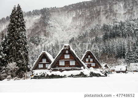Shirakawago雪風景 Shirakawago雪風景 47748652
