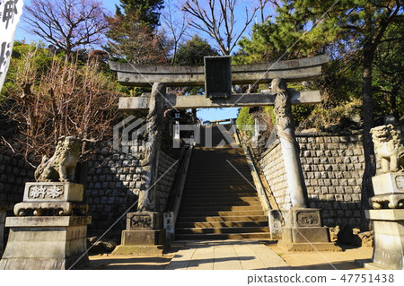 150年1月品川150品川鳥居，品川神社，五旬山城南五山 47751438