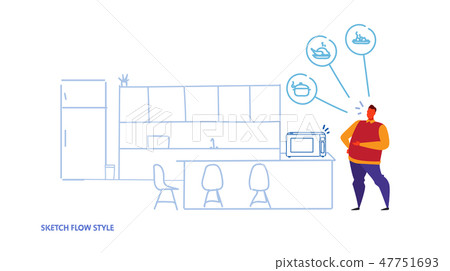 home microwave oven controlled by man smart tech recognizes commands voice control concept modern home microwave oven controlled by man smart tech recognizes commands voice control concept modern 47751693