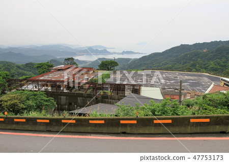 Day scene town scenery in Jiufen,Taiwan. 47753173