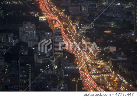 THAILAND BANGKOK CITY SKYLINE ROAD THAILAND BANGKOK CITY SKYLINE ROAD 47753447