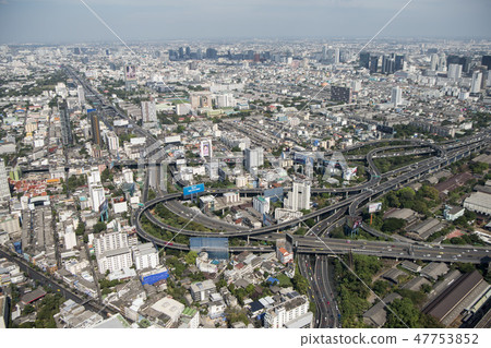 THAILAND BANGKOK CITY SKYLINE ROAD THAILAND BANGKOK CITY SKYLINE ROAD 47753852