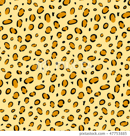 Seamless leopard print texture. Jaguar fur repeat. 47753885