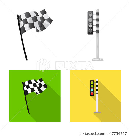 Vector illustration of car and rally icon....-插圖素材 [47754727] - PIXTA圖庫