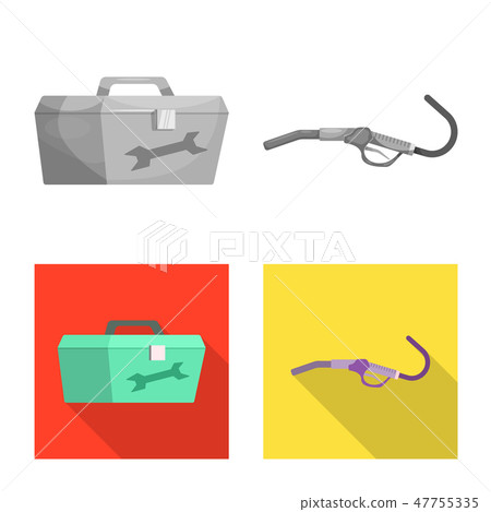 Vector illustration of car and rally logo. Set of car and race stock vector illustration. 47755335