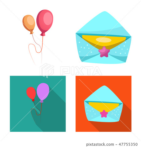 Isolated object of party and birthday icon. Collection of party and celebration stock vector Isolated object of party and birthday icon. Collection of party and celebration stock vector 47755350