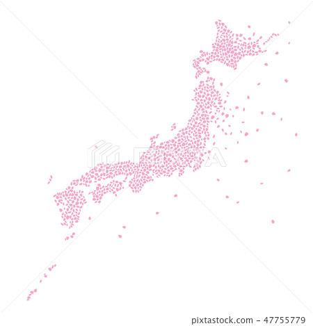 Japanese Map of Sakura 47755779