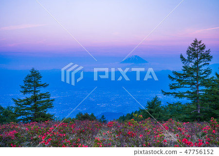(山梨縣)從阿瑪瑞山看到的富士山 (山梨縣)從阿瑪瑞山看到的富士山 47756152