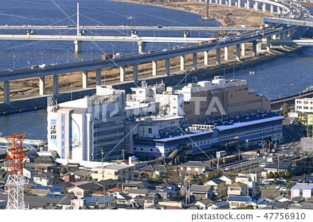 Tokyo's cityscape landscape in Japan View of boat race Edogawa etc. Tokyo's cityscape landscape in Japan View of boat race Edogawa etc. 47756910