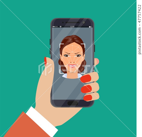 Face recognition system concept 47757422