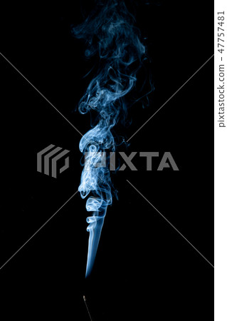 White smoke on black background White smoke on black background 47757481