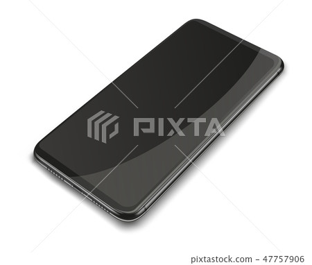 Realistic smart phone isolated on white background Realistic smart phone isolated on white background 47757906