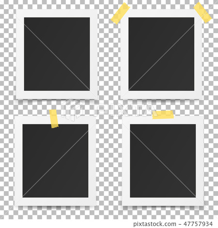 Photo frames isolated on transparent background. Photo frames isolated on transparent background. 47757934