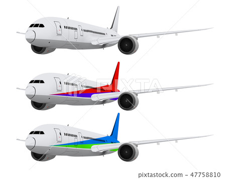 飛機客機噴氣式飛機顏色變化 47758810