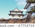 Side view of Osaka Castle 47759739